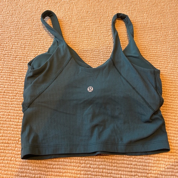 Lululemon Ribbed Align Tank Dark Green Size 4 - Picture 2 of 2